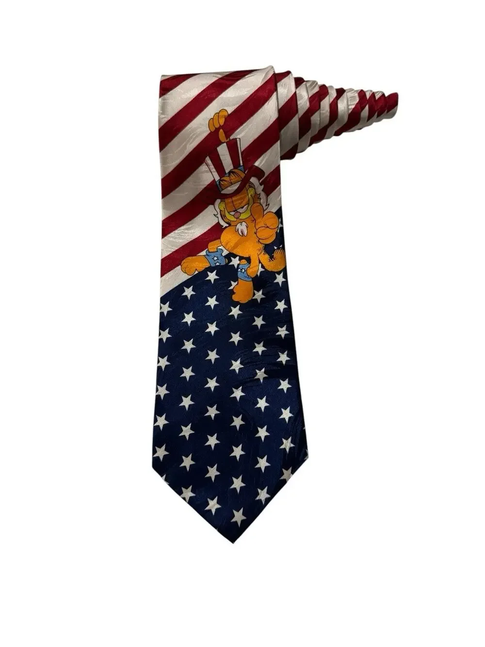 Garfield By Keith Daniels Neckwear Uncle Sam Patriotic Silk Novelty Necktie